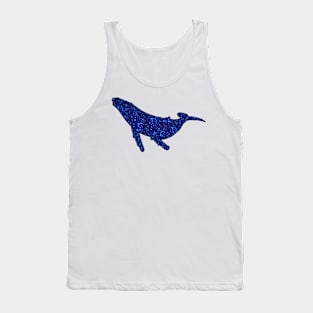 Blue stars Galaxy whale Tank Top